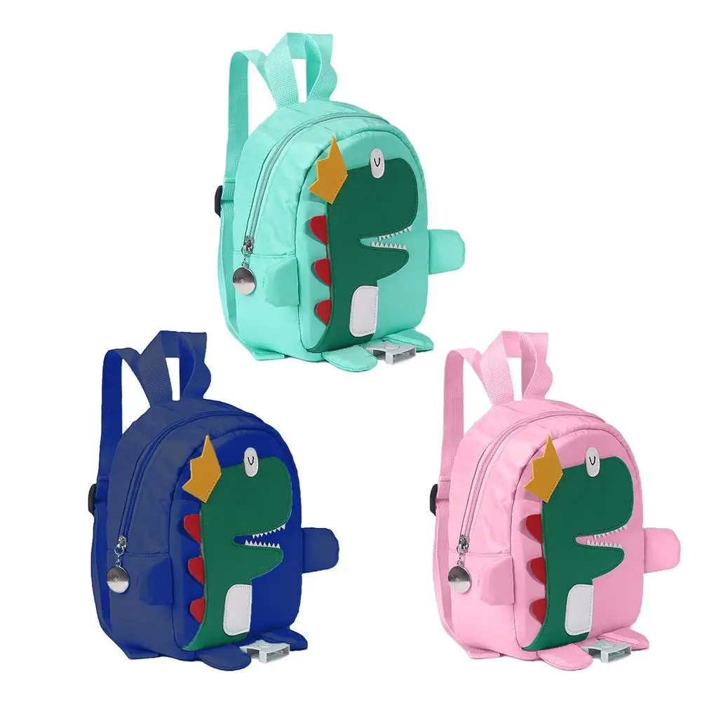 

Cute Dinosaur Baby Safety Harness Backpack Toddler Anti-lost Bag Children Comfortable Schoolbag Toddler Anti Lost Wrist Link
