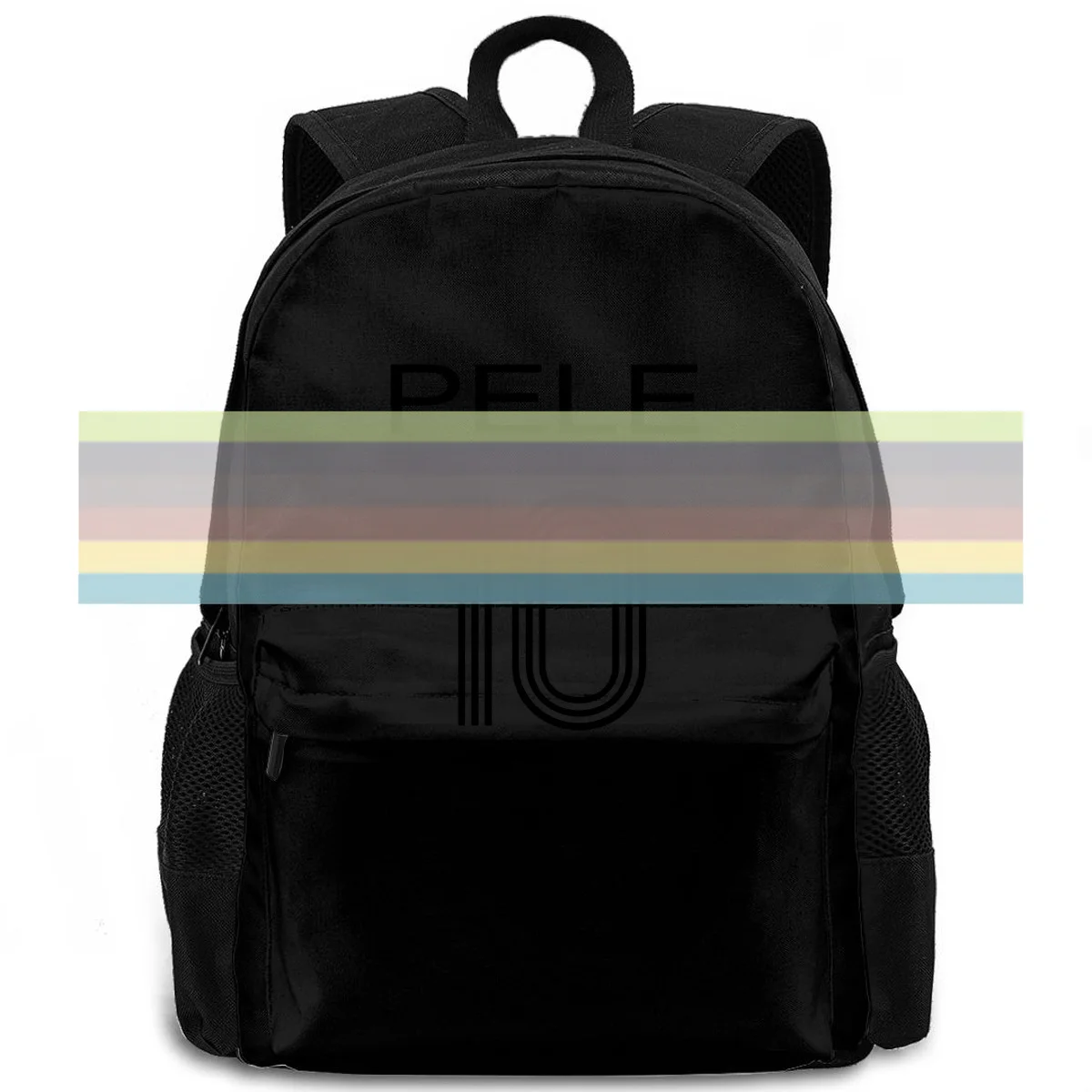 

PELE X BRAZIL SANTOS KING OF FOOTBALLER RETRO BRASIL CAMISETA Printed Pure women men backpack laptop travel school adult
