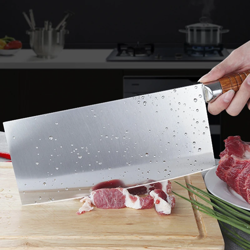 Традиционные Кухонные ножи ручной работы в китайском стиле мясной овощной нож