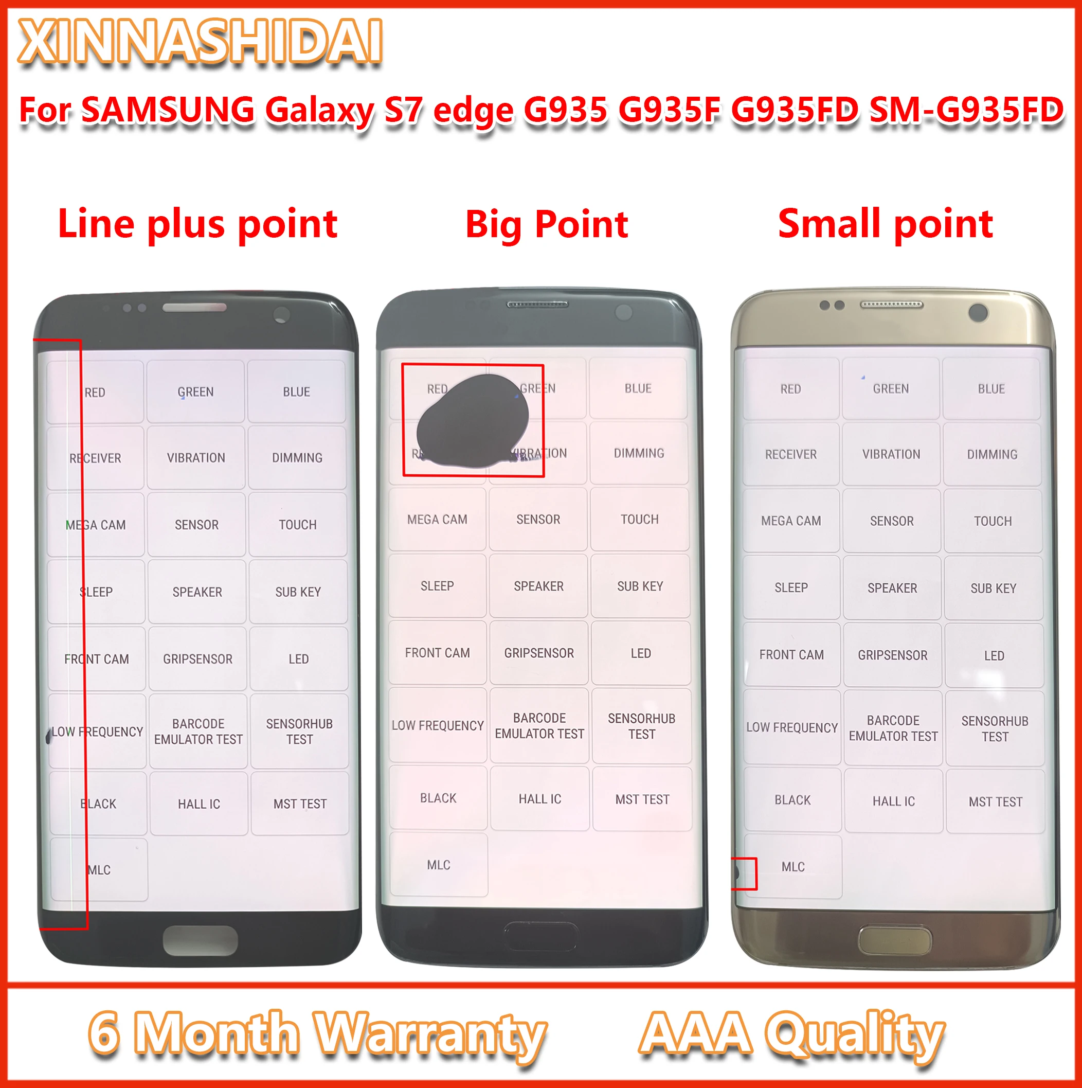 ЖК-дисплей для SAMSUNG Galaxy S7 edge G935 G935F G935FD SM-G935FD сенсорный экран дигитайзер в сборе
