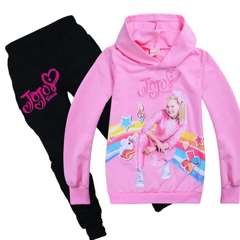 Детские jojo siwa одежда балахон осень jo комплекты одежды для девочек новые детские