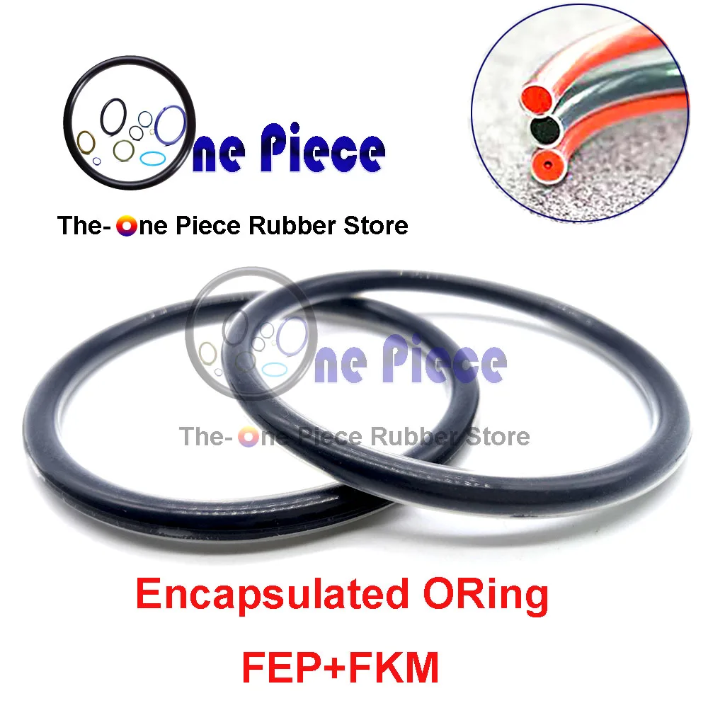 FEP-ORING CS = 2 62 ММ FEP + MVQ / FKM встроенное уплотнительное кольцо резиновое FEP/силикон/FPM