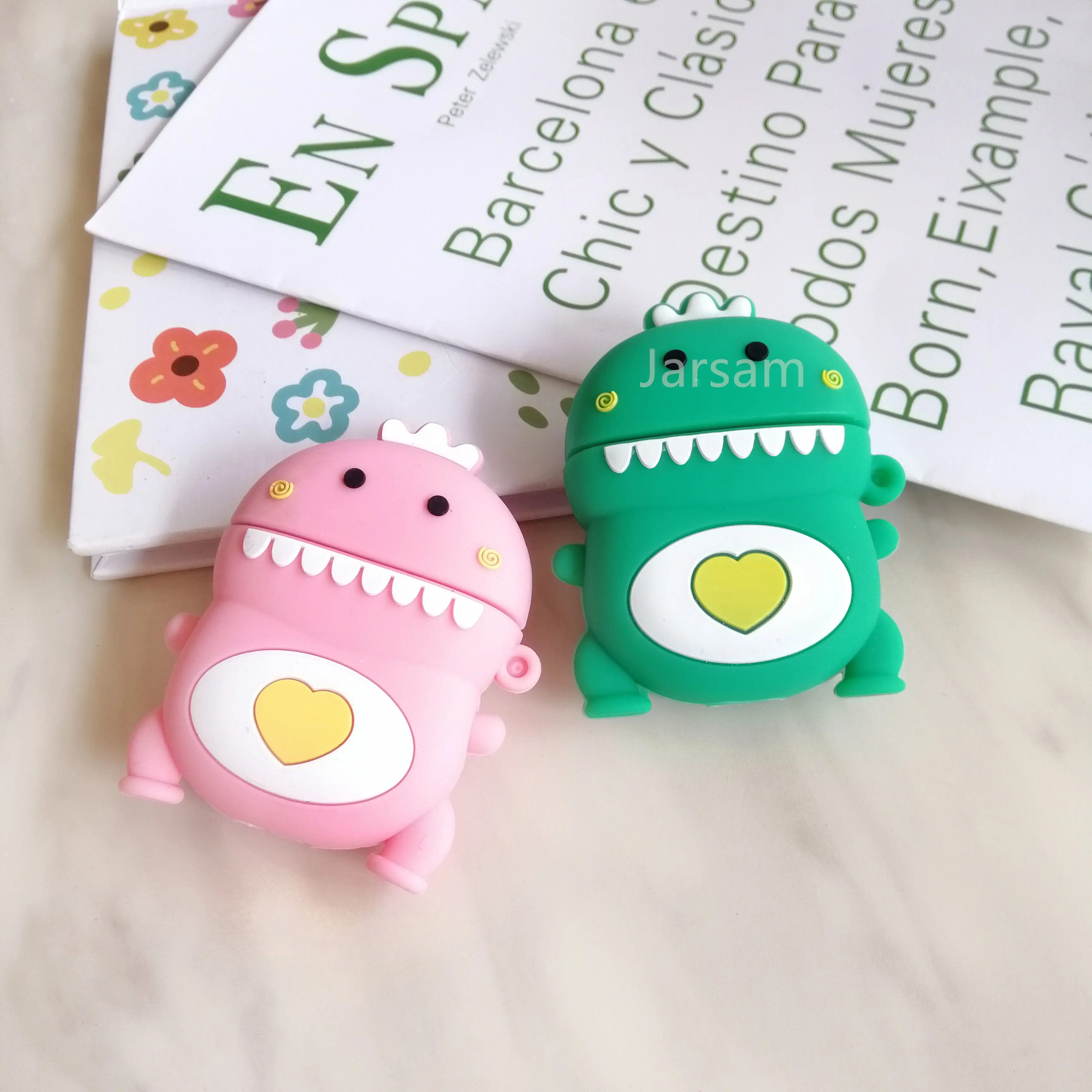

Cartoon dinosaur Silicone Earphone Case For AirPods case Cute Protection Cover case For AirPods Accessories