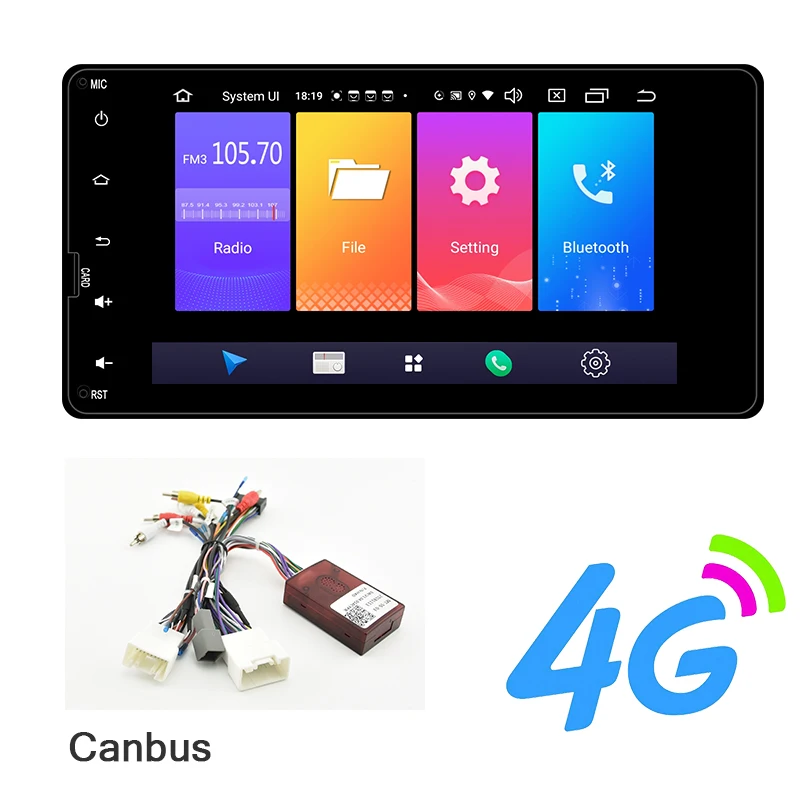 With canbus 4G Автотоп 2 Din автомобильный DVD gps Android 9,0 для Mitsubishi Outlander Lancer ASX 2012 2013 радио gps навигация автомобильный мультимедиа - Цвет: With canbus 4G