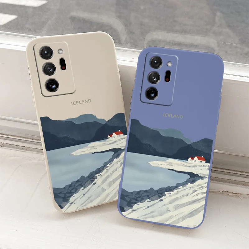 

Seaside Illustration Case For Samsung Galaxy A72 A52 A42 A32 A22 A21S A02S A12 A02 A71 A51 A41 A31 Ultra Thin Phone Back Cover