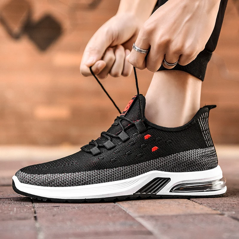 

Men's Running Shoes Rubber Hard-Wearing Damping Sports Shoes Comfortable Breathable Man Sneakers Outdoor Non-slip Jogging Shoes