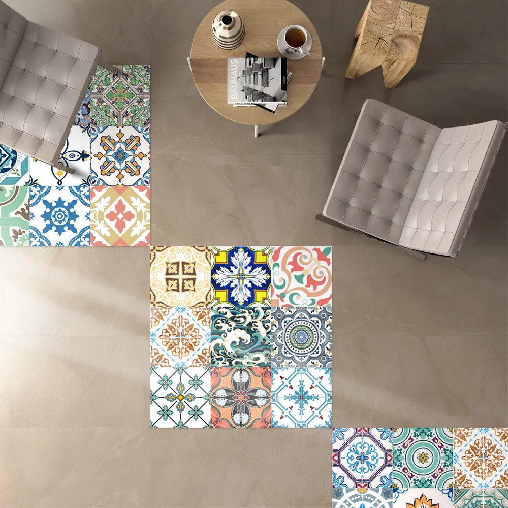 5 шт./компл. утолщенная твердая керамическая плитка мандала наклейка на стену