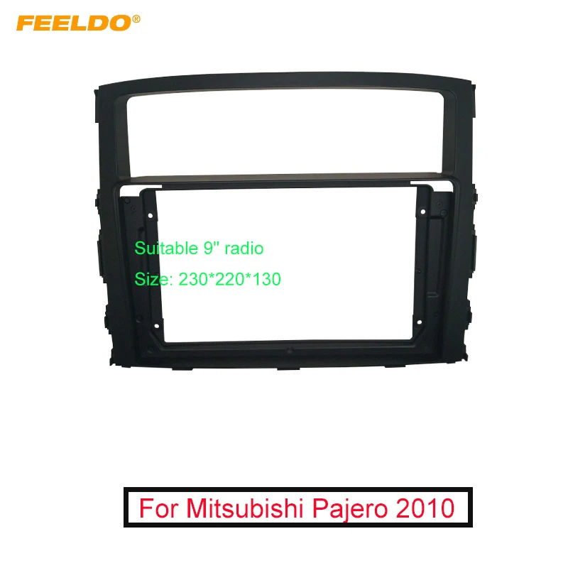 Рамка для автомобильной аудиосистемы FEELDO 9 дюймов Mitsubishi Pajero 2010 2Din | Автомобили и