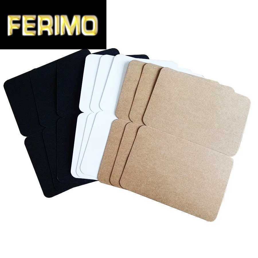 50pcs Vintage Creative Blank Postcards Kraft Paper Greeting Card Brown White Black Gift Card Wholesale Party invitation