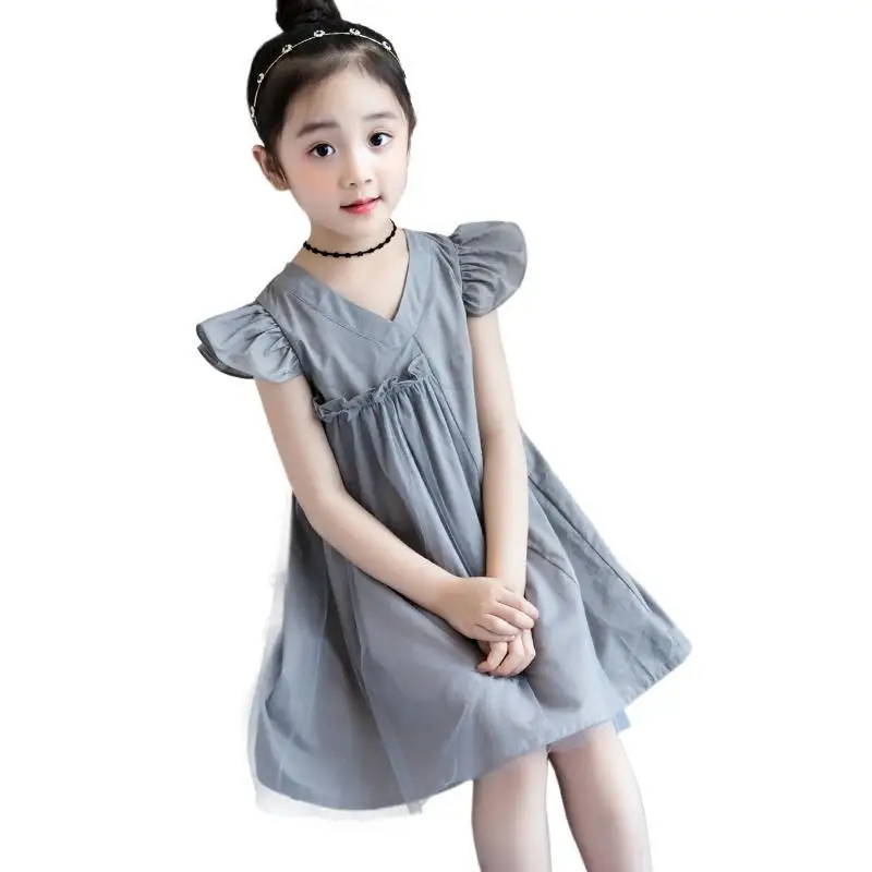 

2021 Summer Girl Baby Clothes Princess Dress for Child Birthday Party Toddler Dresses Kids Ruffle Dresses for Girls Clothes Q62