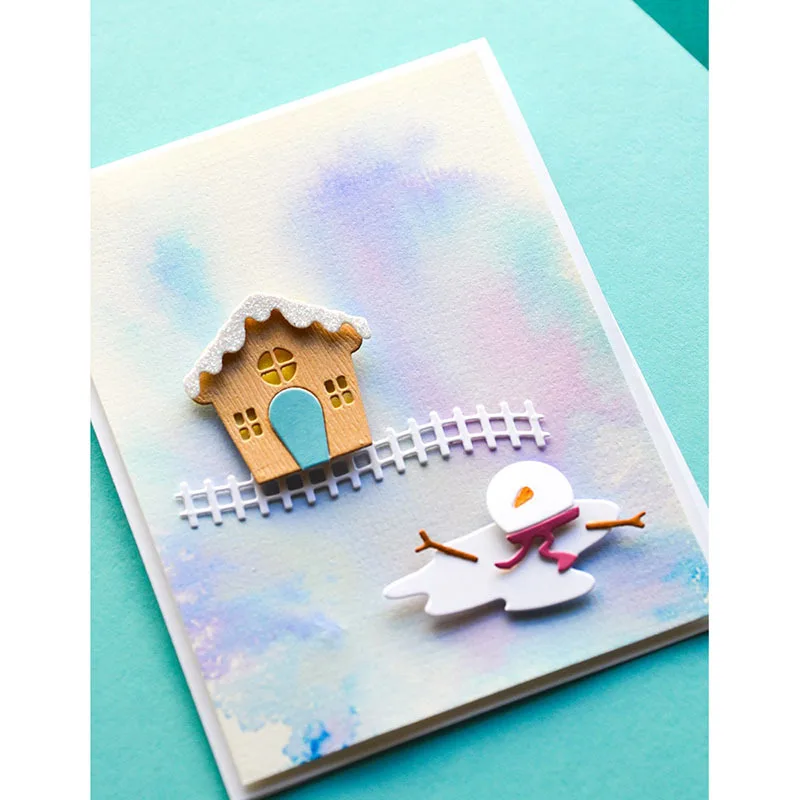 

Melted Snowman Craft metal cutting dies cut die mold Christmas Scrapbook paper craft knife mould blade punch stencils dies