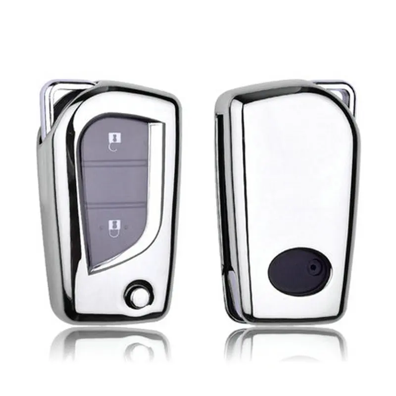

Soft TPU Car Remote Key Case Full Cover Holder For Toyota Auris Corolla Reiz Avensis Verso Yaris Aygo Rav4 Scion TC IM 2015 2016