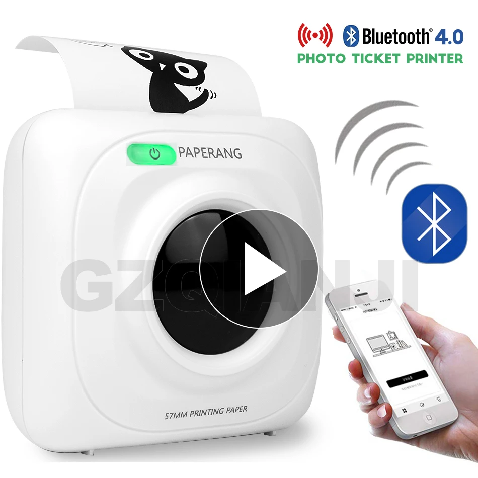 Портативный термопринтер PAPERANG P1 Bluetooth 4 0 беспроводное подключение к телефону