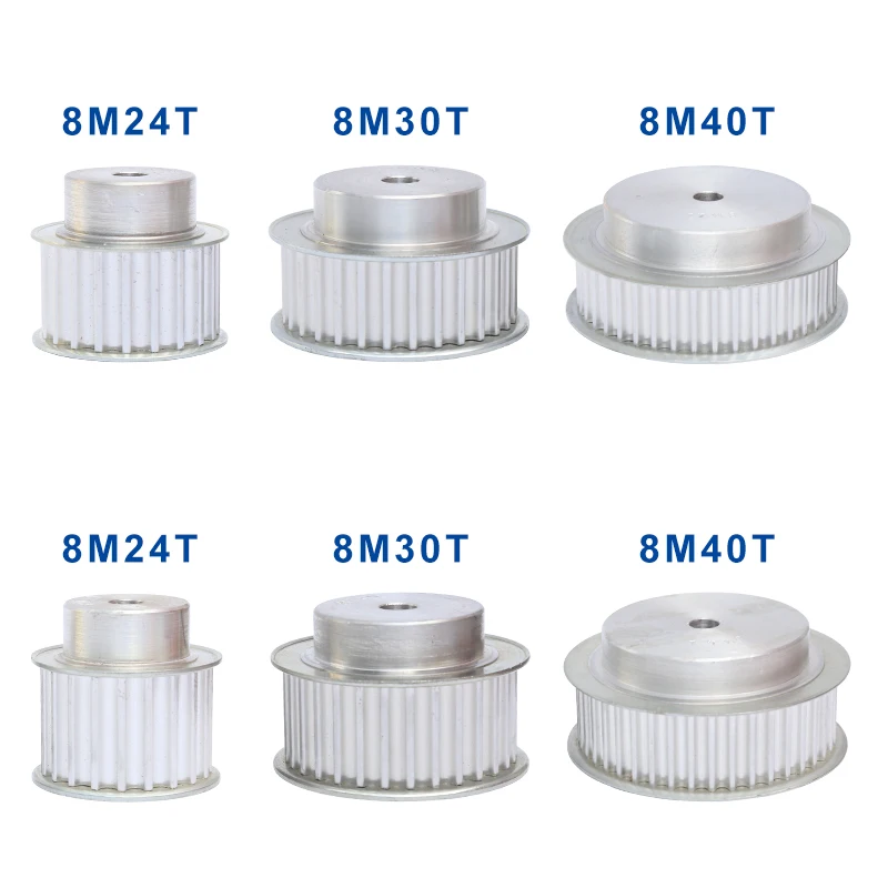 8M 30T шкив синхронизации процесс отверстие 12 мм шаг зубьев 8 Алюминиевый ширина 27/32