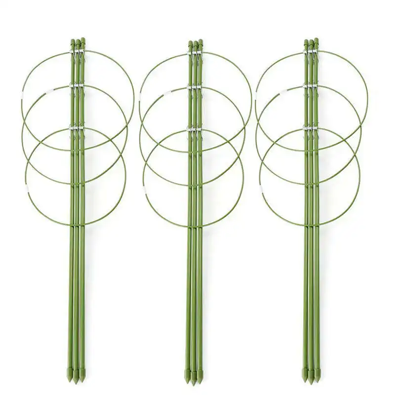 

Climbing Plants Support, Garden Trellis Flowers Tomato Cages Stand Set Of 3 Pack