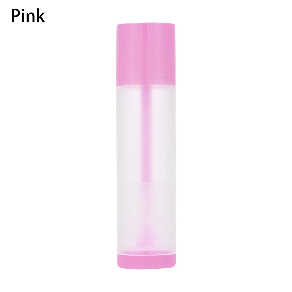 pink 10 шт., 5 мл, губная помада, тюбик, сделай сам, бальзам для губ, Пустые контейнеры, косметические контейнеры, контейнер для бальзама для губ, клей-карандаш, прозрачные бутылки для путешествий - Цвет: pink