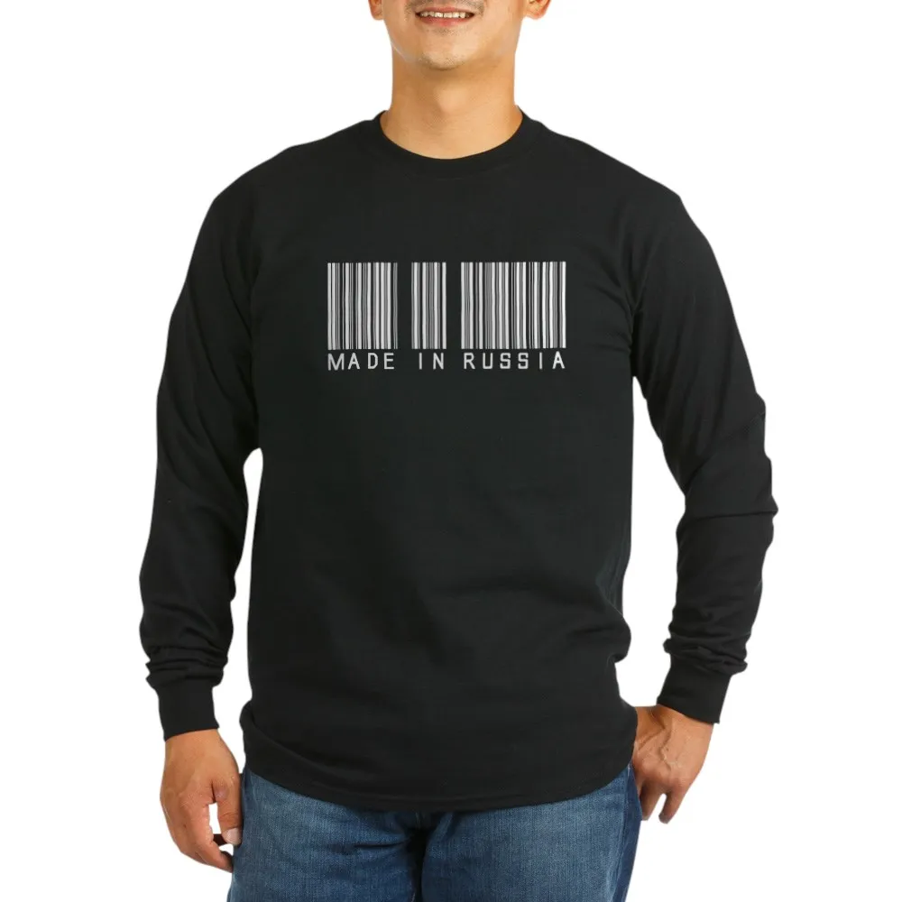 ( Bar Code ) Made in Russia Unisex T-Shirt Black | Мужская одежда