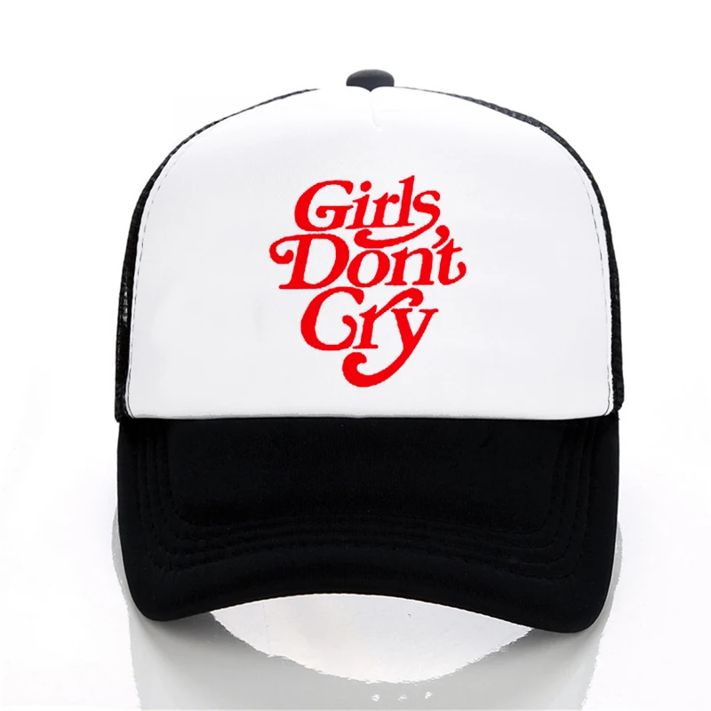 

Girls Don't Cry Printed Women men baseball cap Summer outdoor sunhat cool Mesh hat Unisex hip-hop snapback Garros