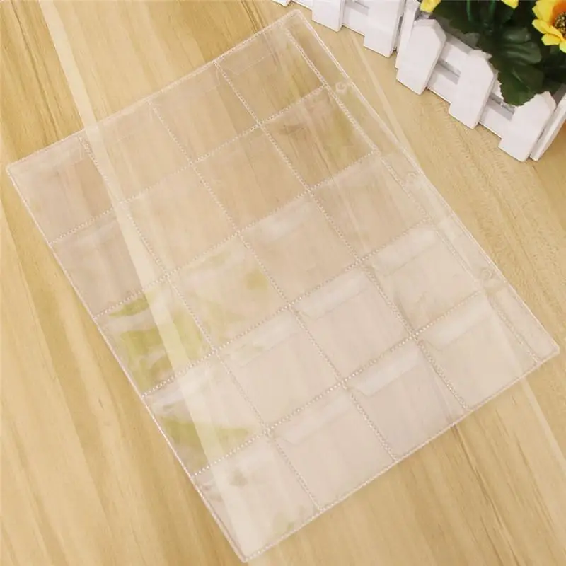 20 Pocket Transparent Plastic Coins Floder Sheet Holder Collecting Penny Pages Box Sheets Storage Bag Album |