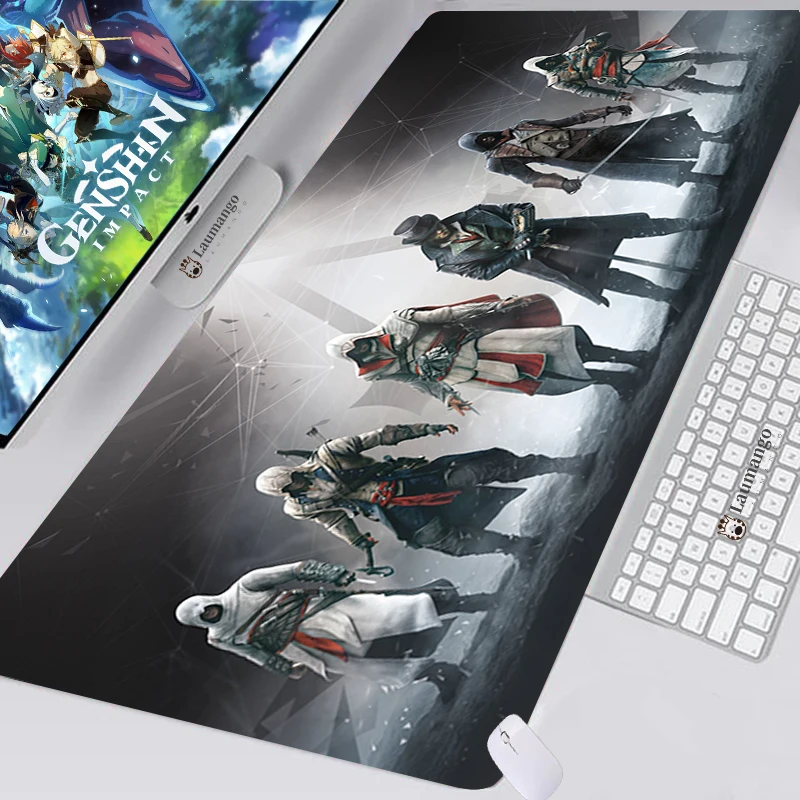 

Assassin's Creed Mouse Pad Large PC Gamer Completo Computer Table Gaming Accessories Kawaii Keyboard Carpet Varmilo LOL Mousepad
