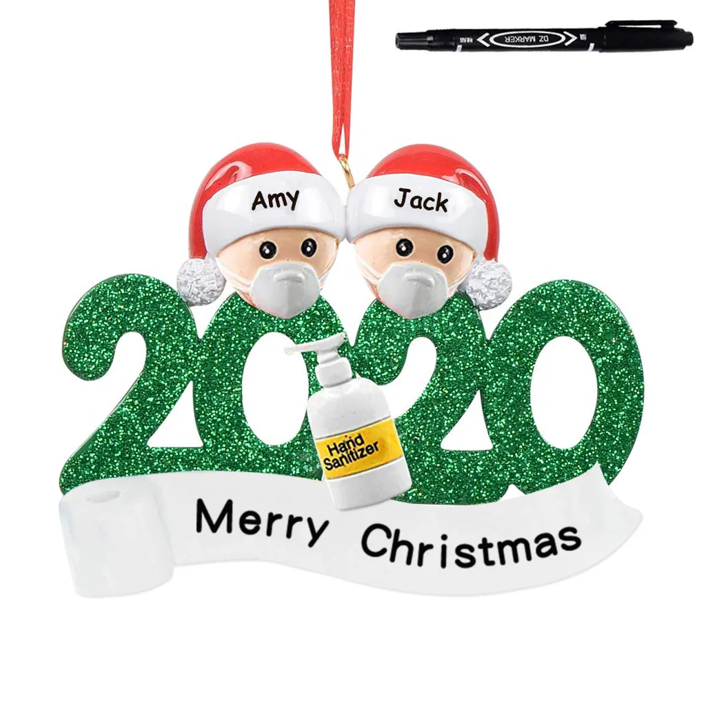 2020 рождественские украшения подарок семья Diy Снеговик Рождественская елка