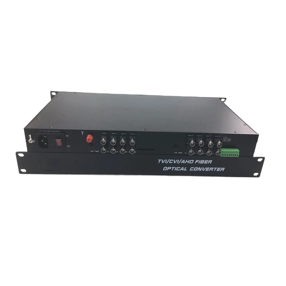 

16 Ch 720P HD AHD/CVI/TVI/CVBS Video Fiber Optic Converter Transceiver