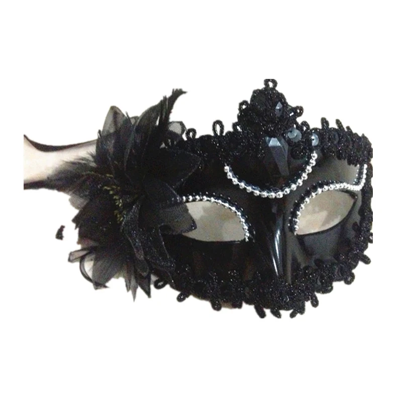 Сексуальное женское платье с большим цветком и маска для глаз Венеции на