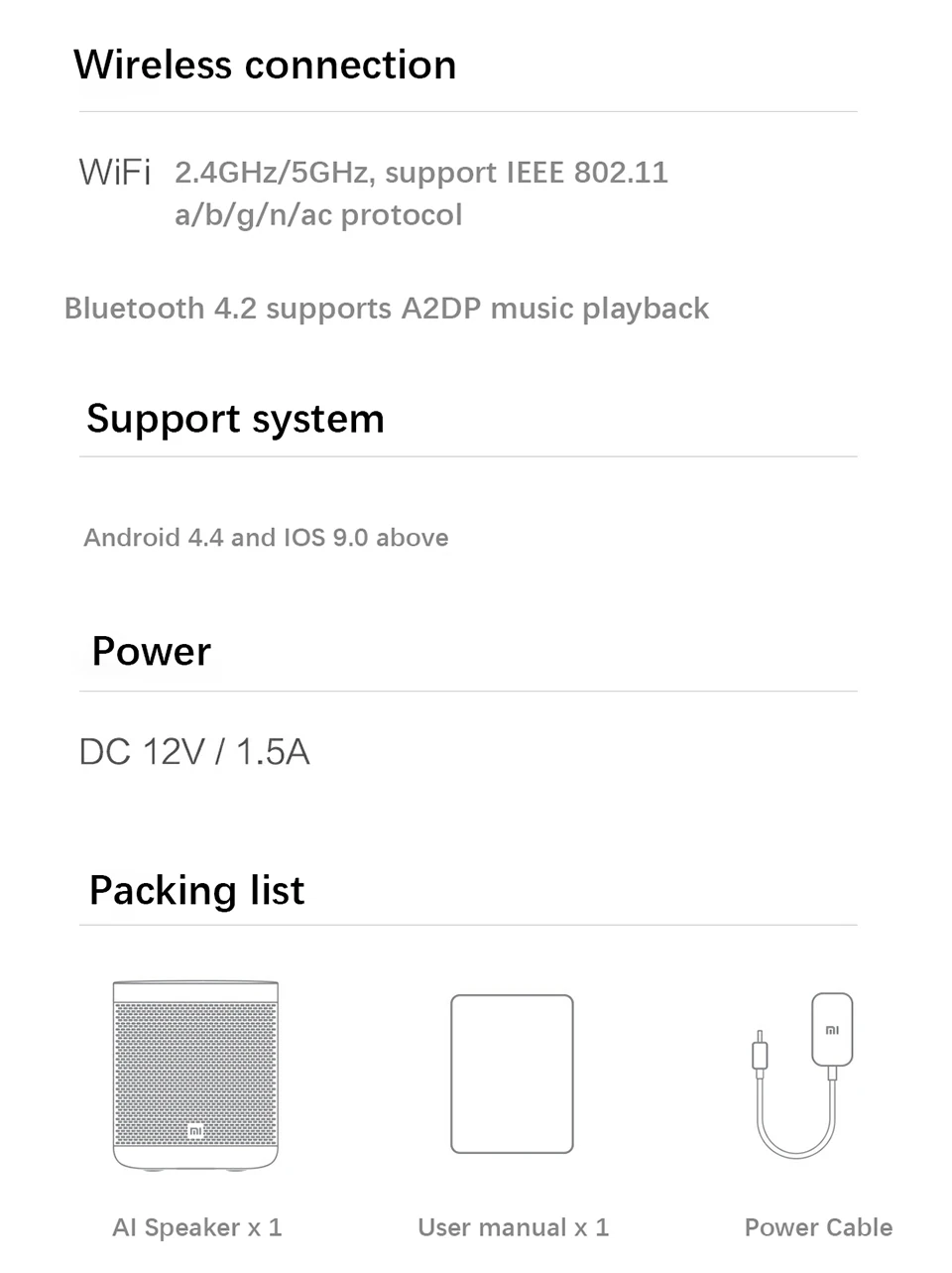 

Xiaomi Mi Xiaoai Speaker Art Smart Wireless WiFi Bluetooth Speaker Metal LED Light Strip DTS Tuning Stereo Subwoofer Mijia APP