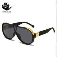 retro one piece sunglasses women fashion square glasses uv400 designer same style mens and womens leisure sunshade mirror