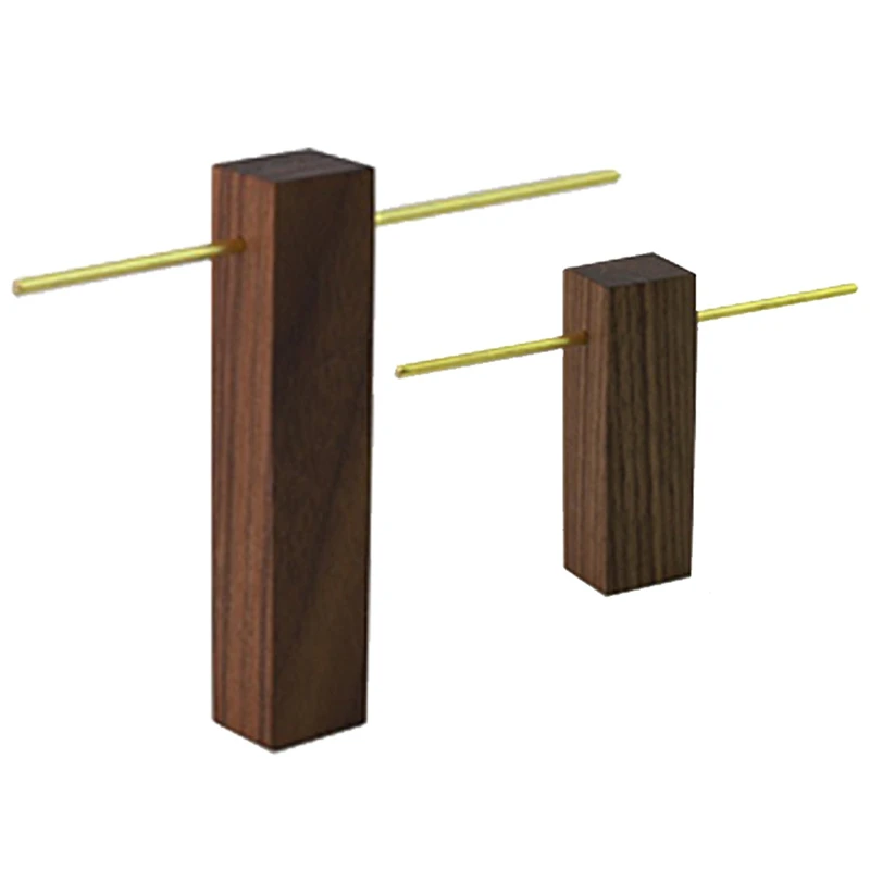 

2 шт., вешалка для сережек и колец, из орехового дерева