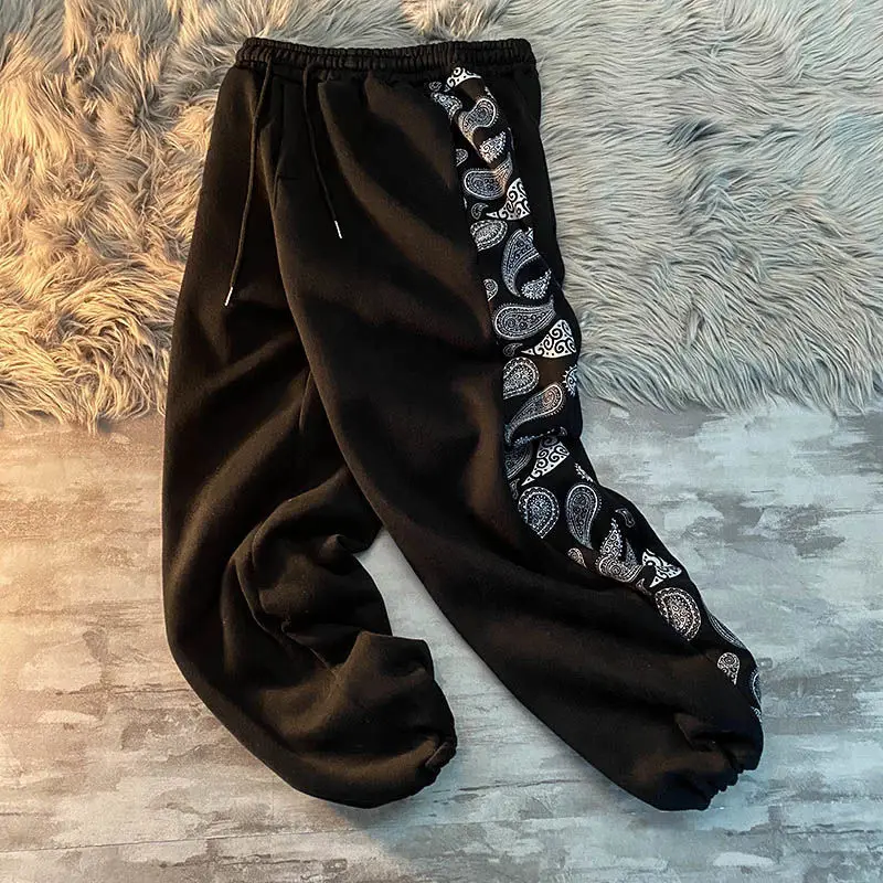 

KUSAHIKI Women Men Causal Sweatpants Korean Printed Patchwork Trousers 2021 Spring Summer Harem Pants Mujer Pantalones 6F883