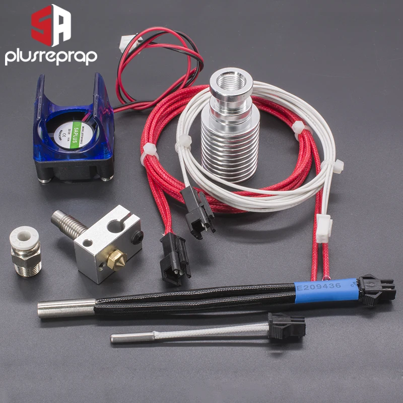 V6 J head 12/24V полностью металлический Hotend Уэйд или Боуден экструдер нагреватель