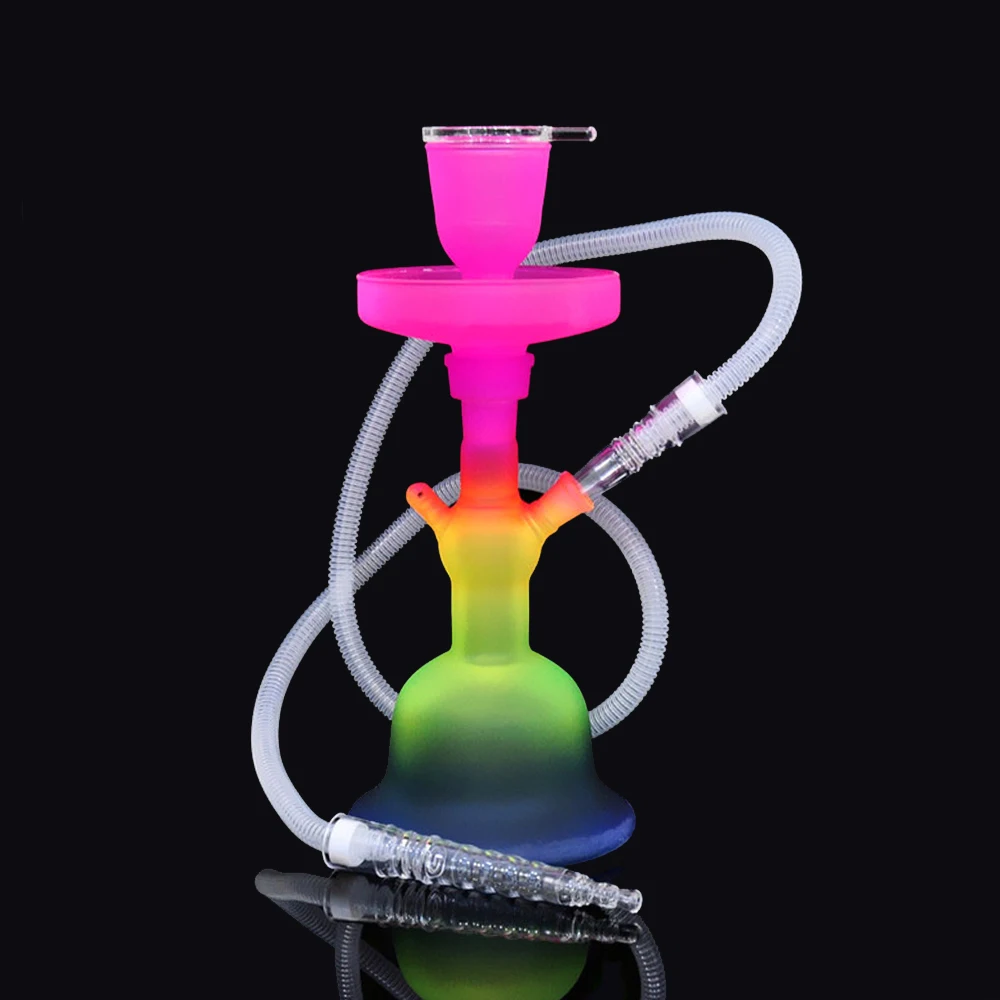 

Glass Hookah Shisha Larger Hookahs With Foam Box Complete Chicha Water Pipe Smoking Accessories Matte process hookah set