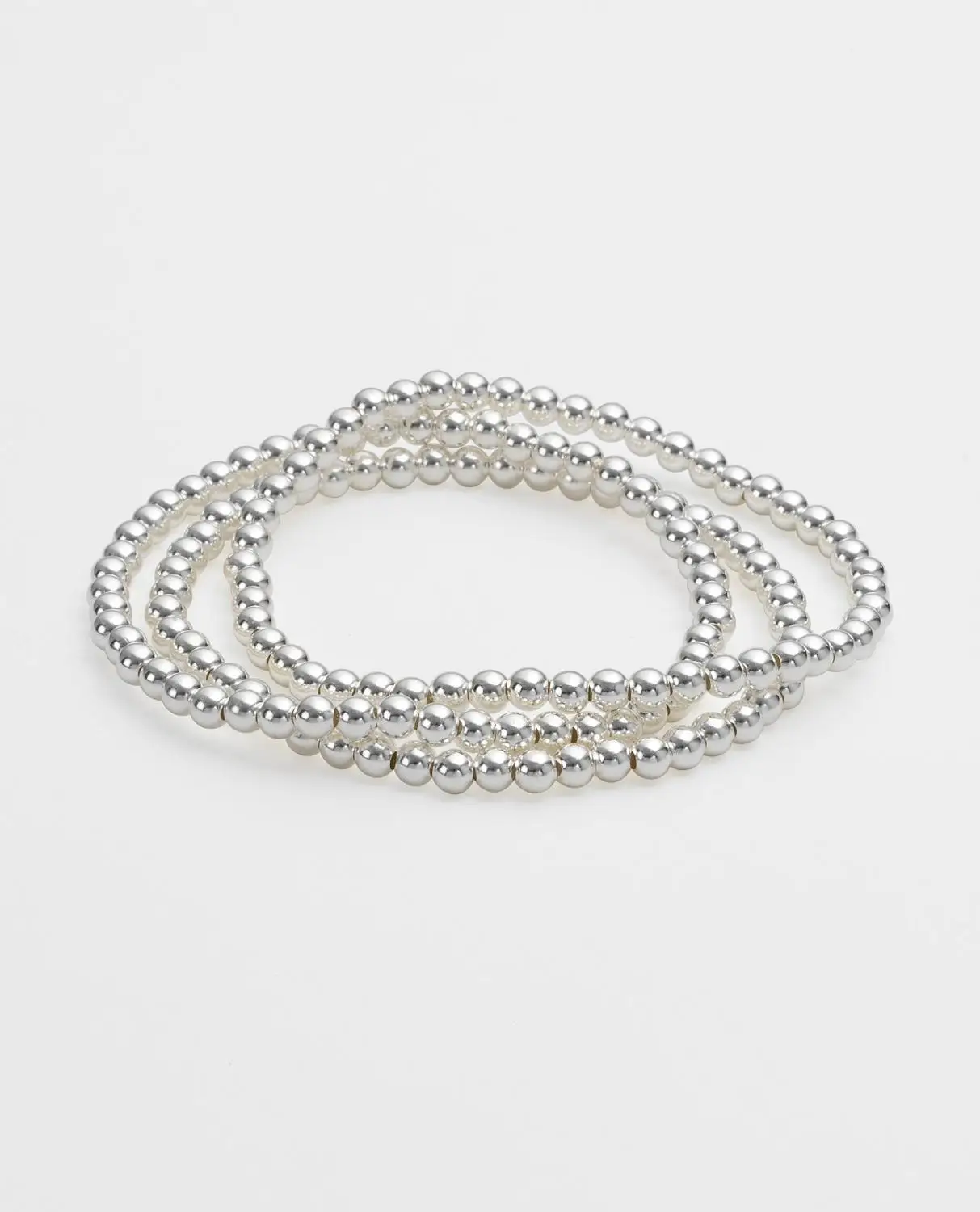 Shiny Luxurious Copper Beads Bundle Stack Stretch Bracelet Women Femme 3PCS 5mm High Quality Brass Jewelry Gift Wholesale | Украшения и