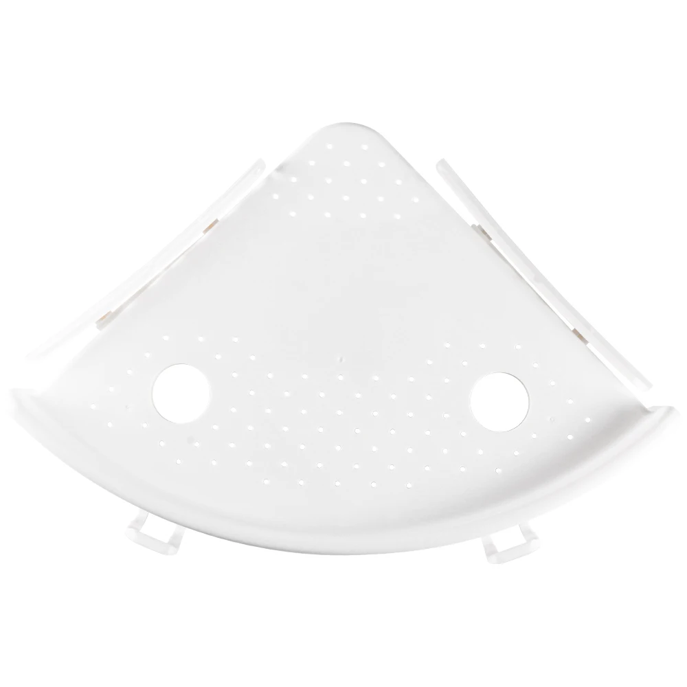 Настенная угловая полка Qrganizer для ванной комнаты пластиковая настенный