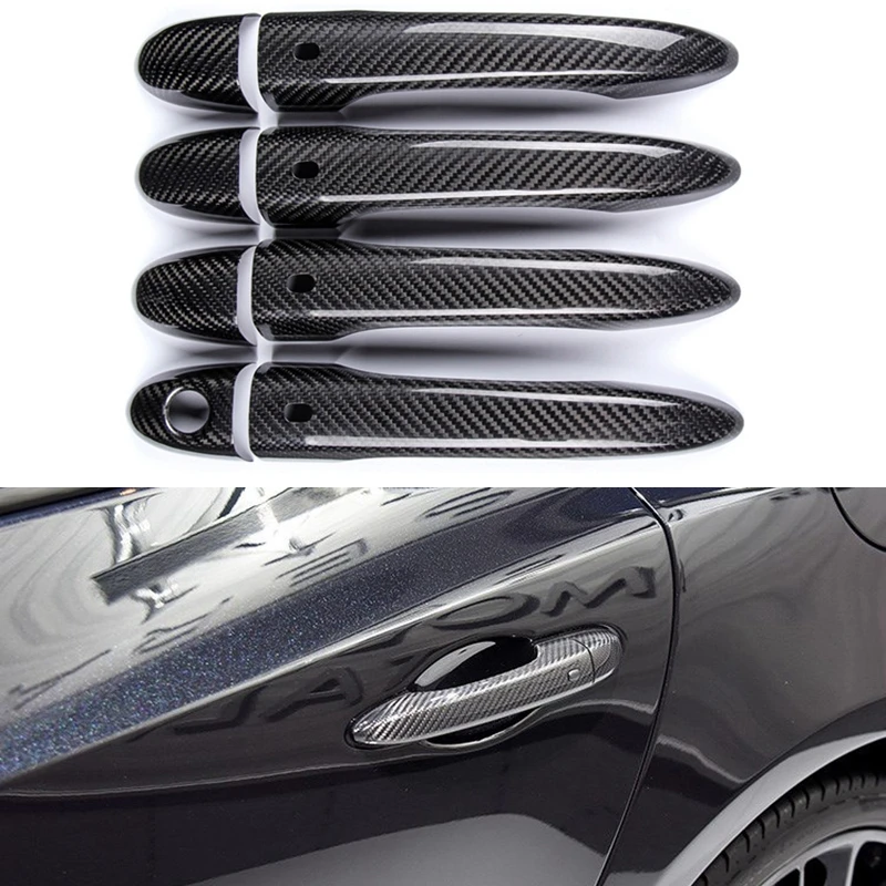 

Чехол из натурального углеродного волокна для наружной дверной ручки автомобиля LHD Стайлинг автомобиля для Maserati ghiали quattroporte Levante 2013-2020