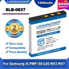 Аккумулятор LOSONCOER 100% мА ч, 1500 для SAMSUNG Digimax i5 i6 PMP I50 L60 NV3 NV7 L80 I70 I70S L700 L700S L73 NV5