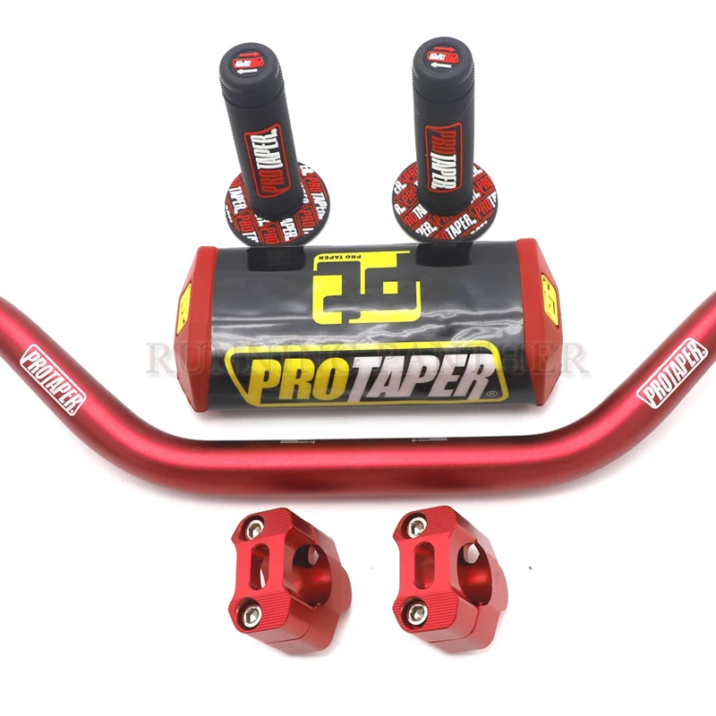E Мотоцикл 28 мм CNC 1-1/" Fat Bar руль Грипсы колодки для KTM HONDA KAWASAKI SUZUKI YAMAHA Protaper Pro Dirt Bike Motorcross - Цвет: E
