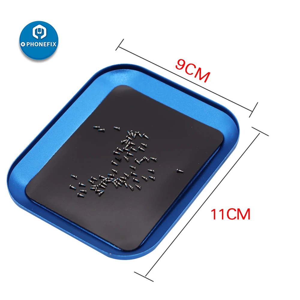 Алюминий сплав Магнитный Лоток для винтов тарелка с магнитной Pad Mini винт плиты