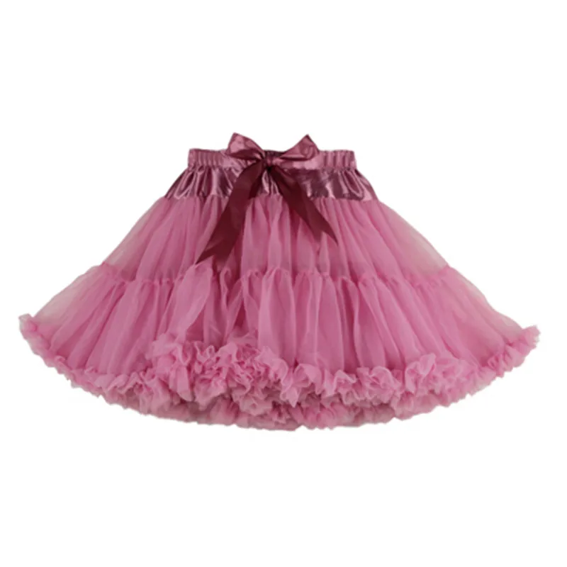 Женские однотонные фатиновые юбки Пышные пачки для больших девочек Праздничная