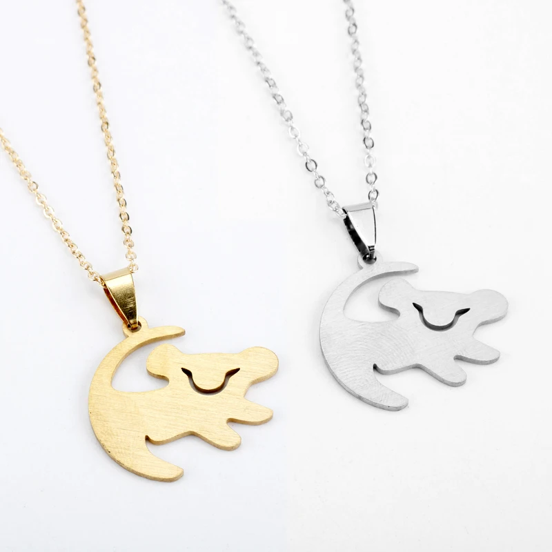 Цепочка с подвеской в виде льва из нержавеющей стали бижутерия для косплея