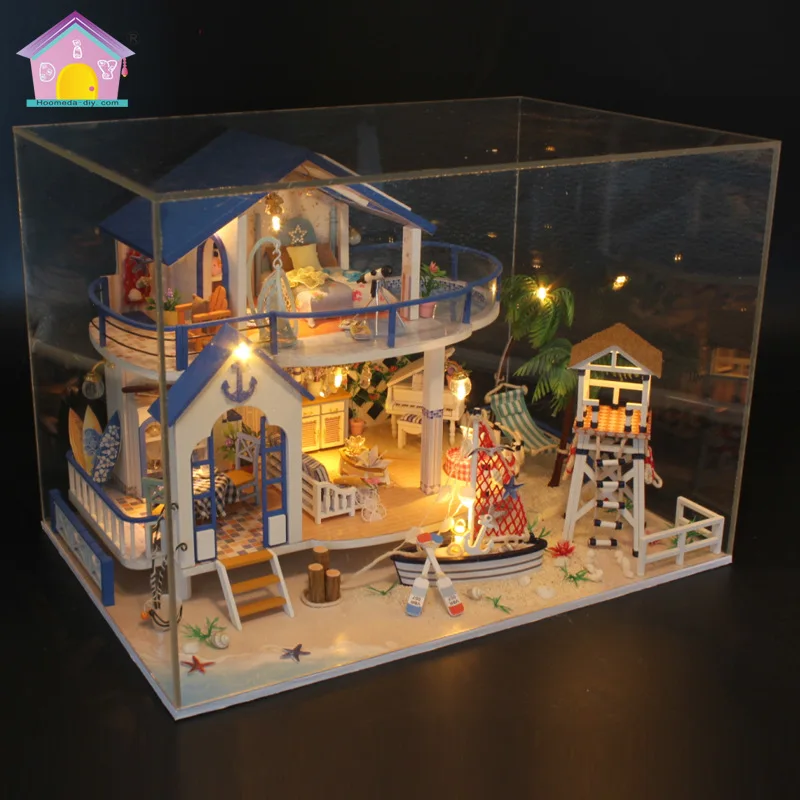 

Model assembling Mediterranean villa three-dimensional puzzle for girls' day gifts
