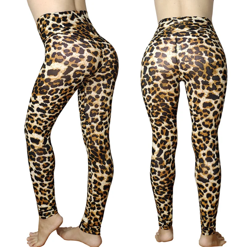 

Large Size Leopard Print High Waist Leggings Autumn New Style European And American Punk Style Slimming Leggings Russia