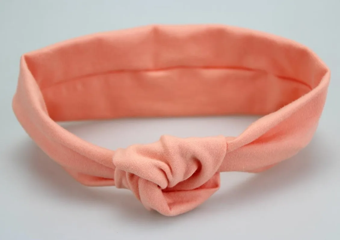 Повязка на голову с бантиком для новорожденных яркие цвета вязаная повязка из