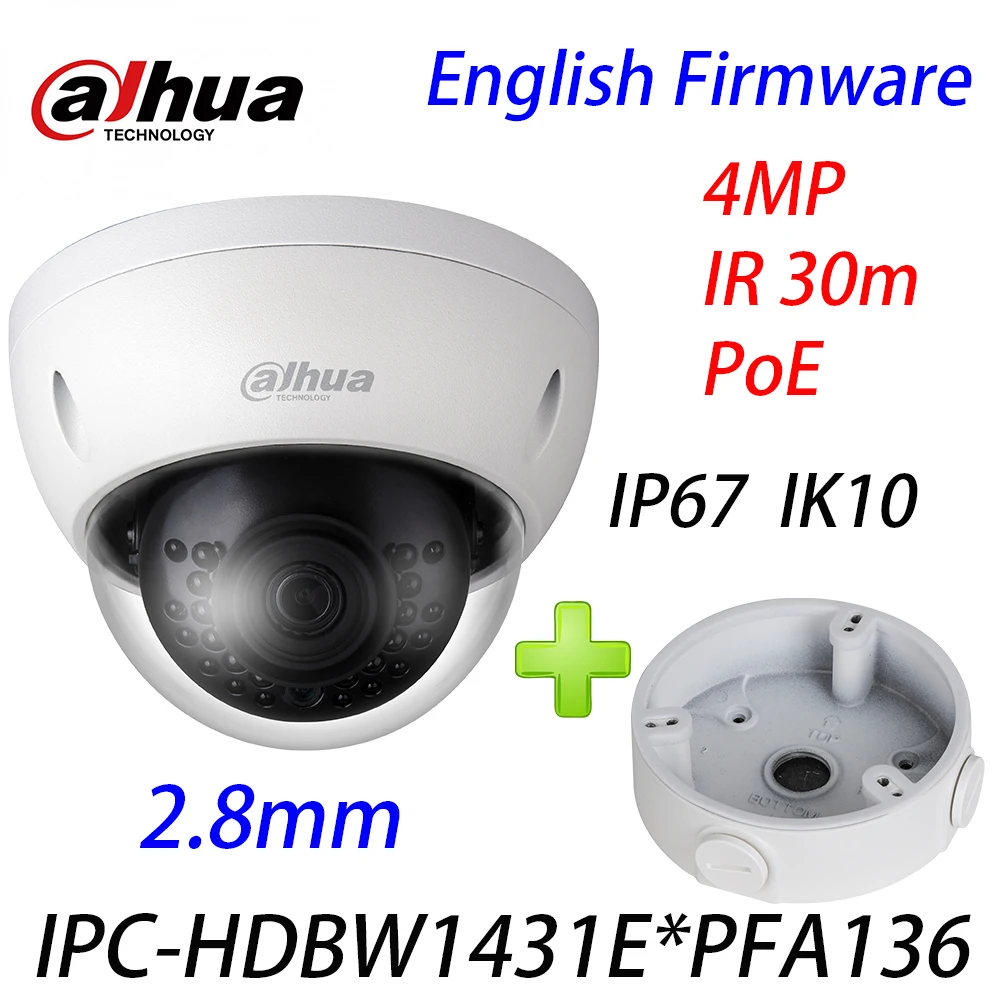 Камера видеонаблюдения Dahua PFA136 4 МП IP POE H.265 IP67 IR 30 м английская версия с
