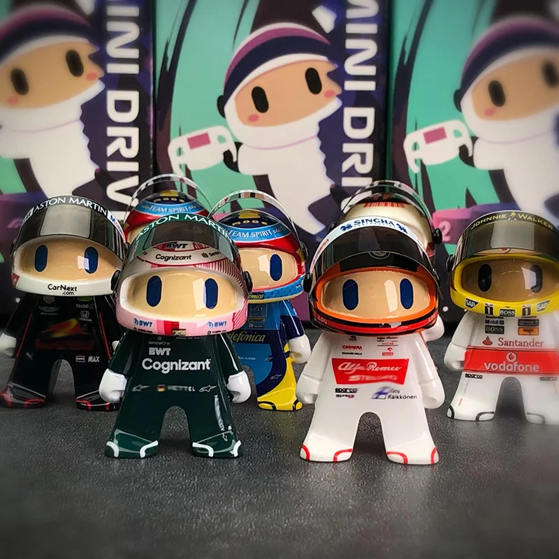 

F1 racer шумашер Алонсо kimi кукла Q Версия Модель Статуэтка из смолы