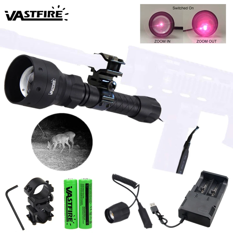 Масштабируемый регулируемый инфракрасный светильник 400 ярдов тактический