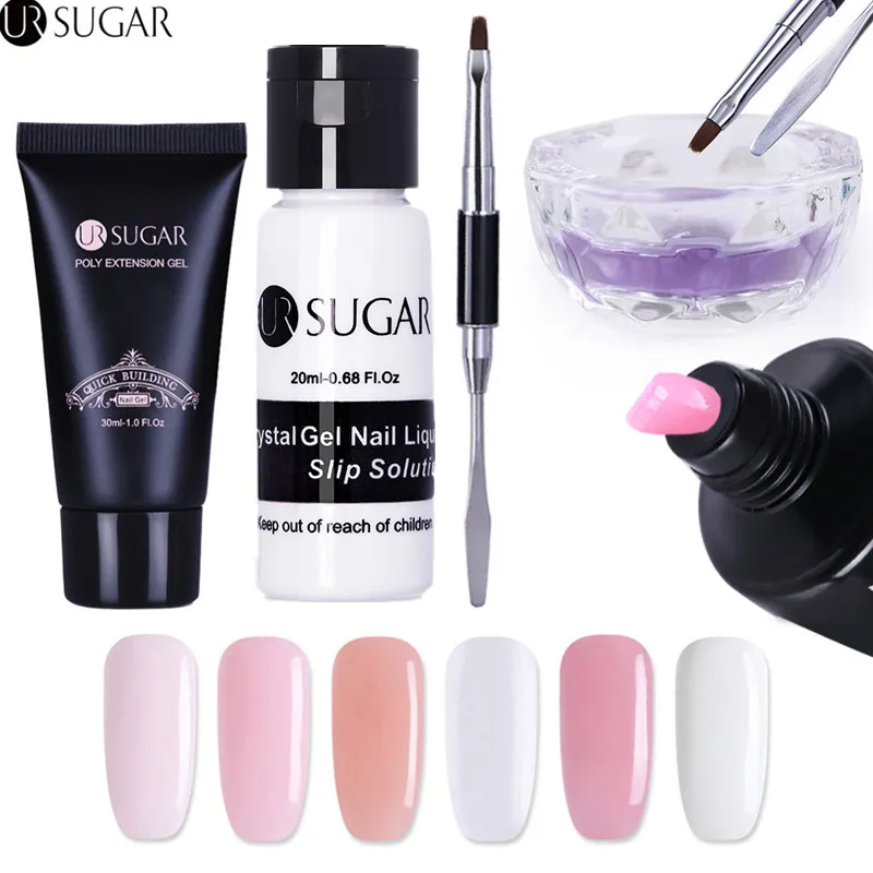 UR SUGAR 30 мл быстростроительный гель для наращивания ногтей акриловый УФ