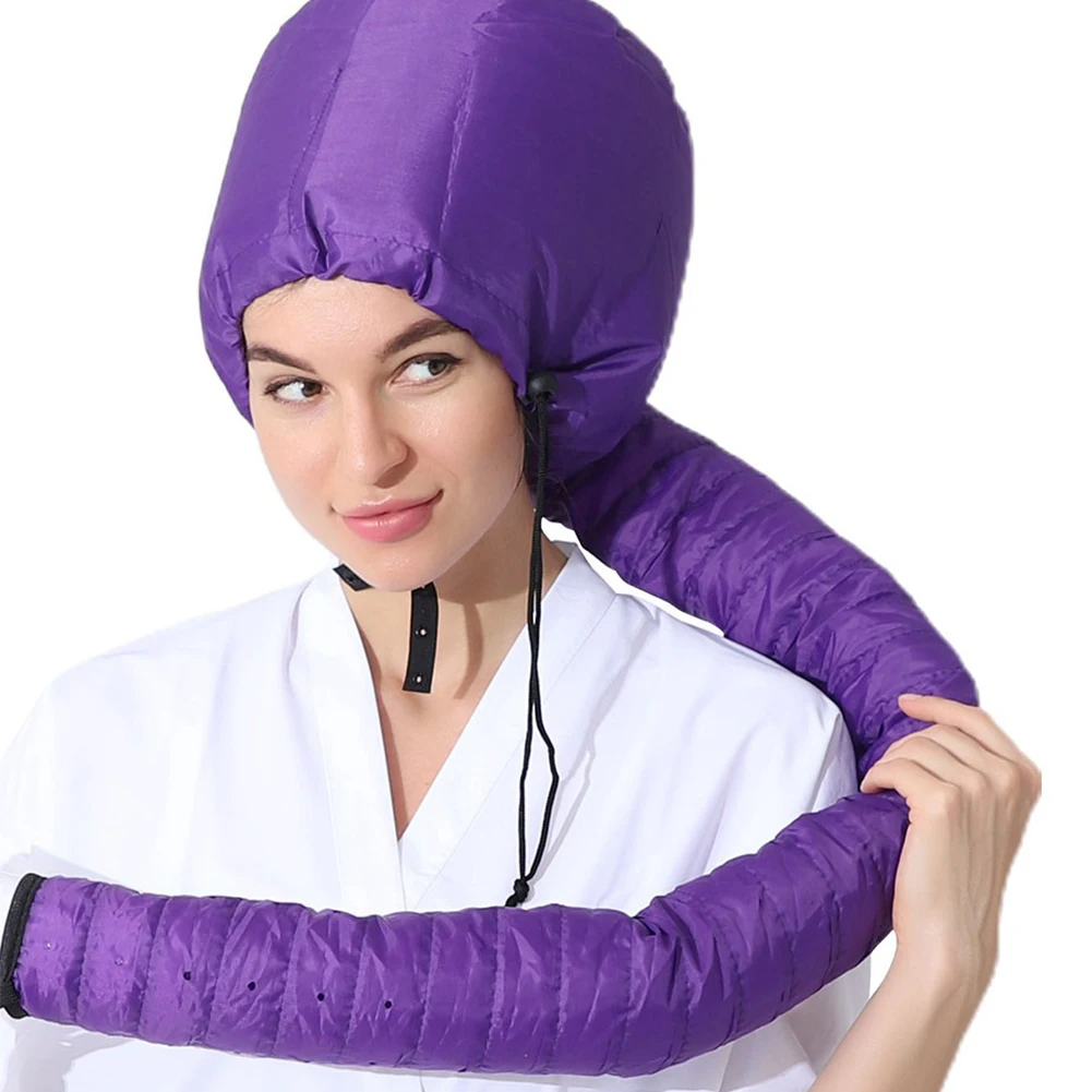 Portable Portable Soft Hair Drying Cap Bonnet Hood Hat Blow Dryer Attachment Curlformers Gray Dry Hair Cream Cap