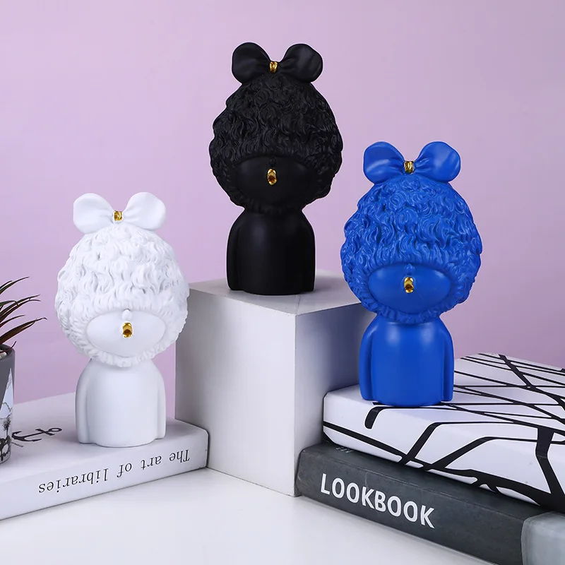 

Nordic lovely Little Laurie Girl Statue Ornaments Livingroom Bedroom Wine Cabinet Home Decoration Accessories Resinic Figurines